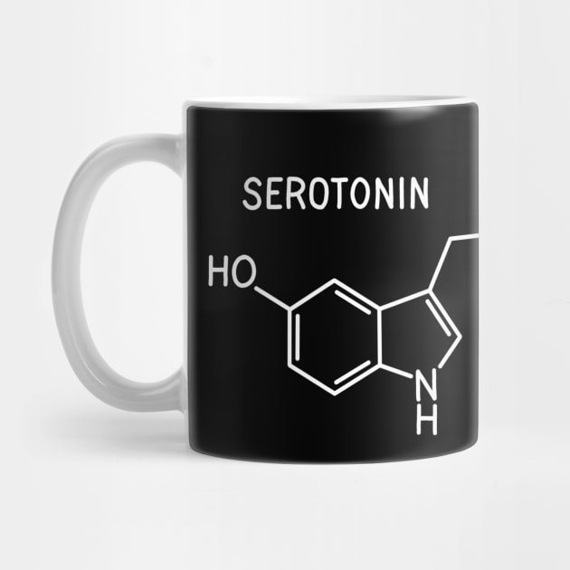 Serotonin molecule by valentinahramov